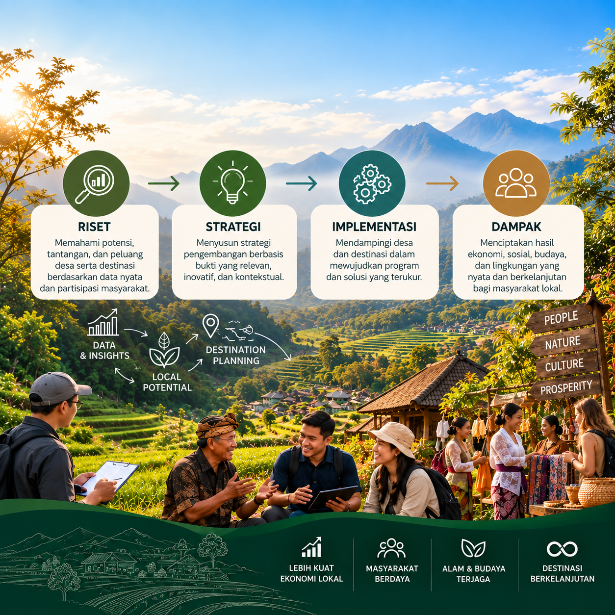 GODEVI village tourism community in Indonesia